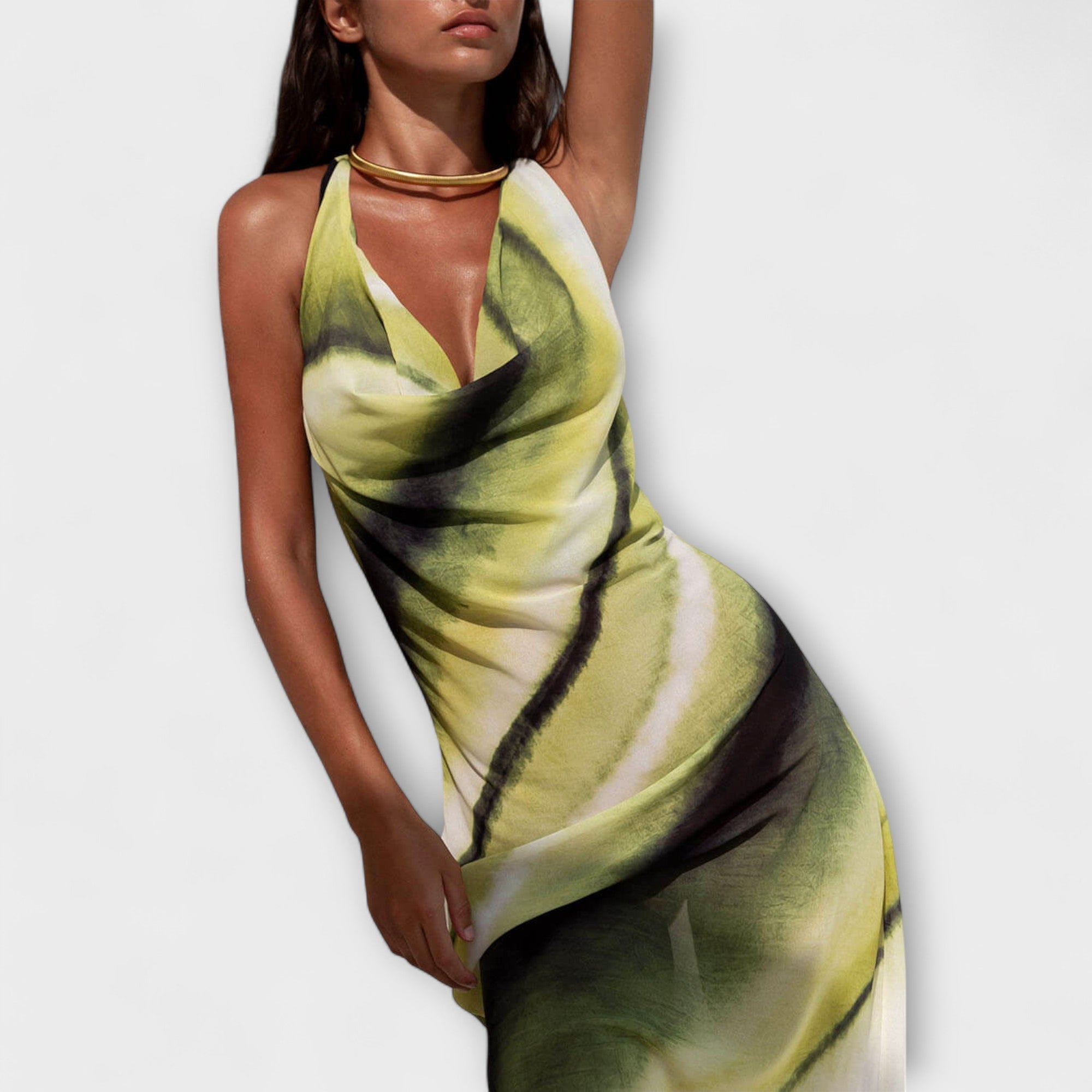 Klassinen Maxi Mekko Tie-Dye Grande