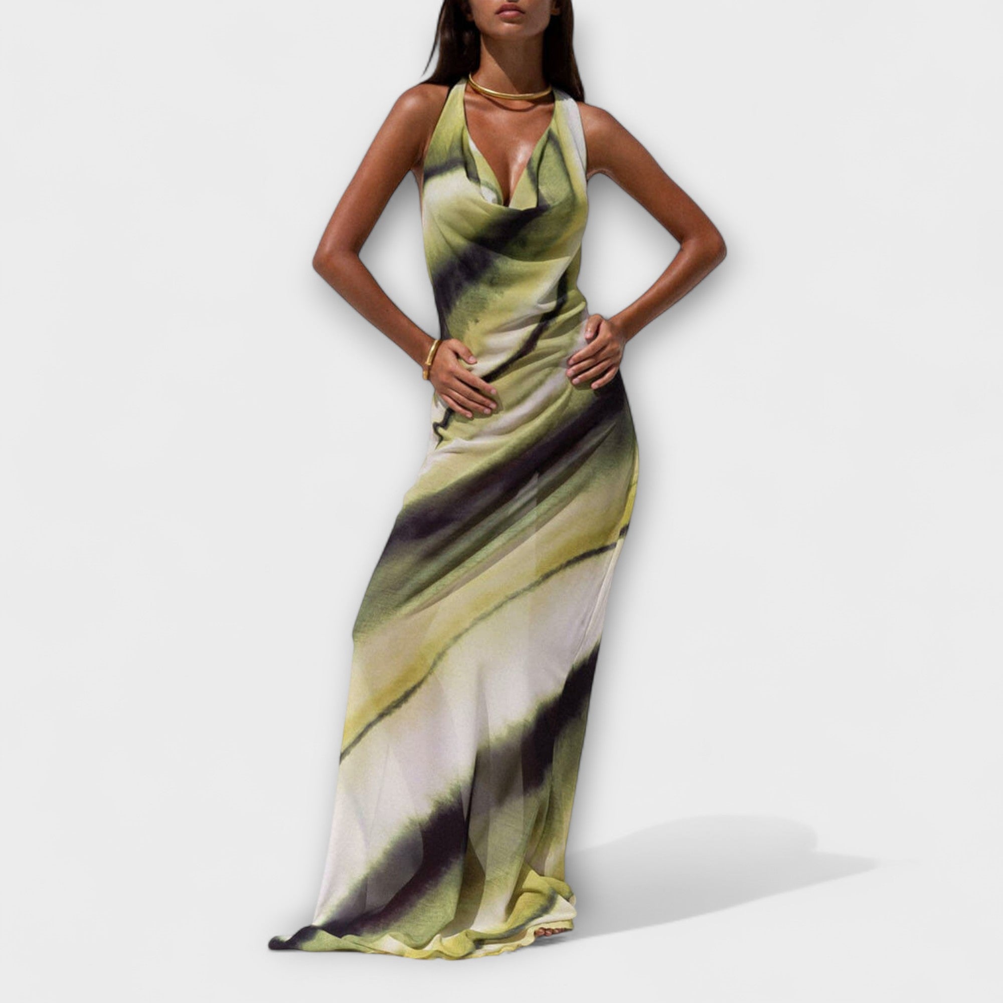 Klassinen Maxi Mekko Tie-Dye Grande