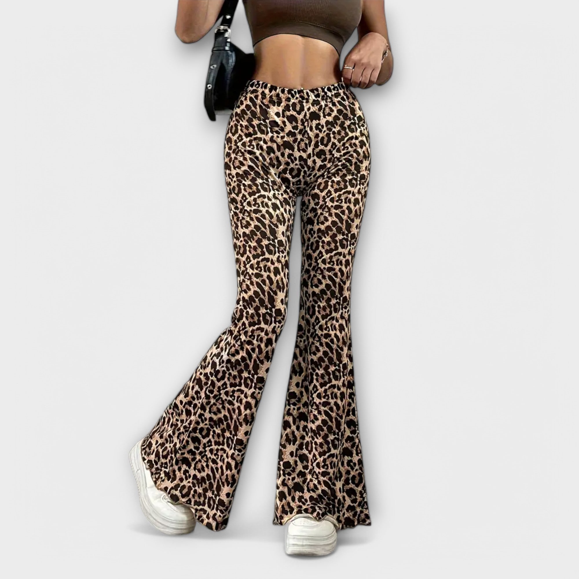 Bootcut-housut leopardikuosilla