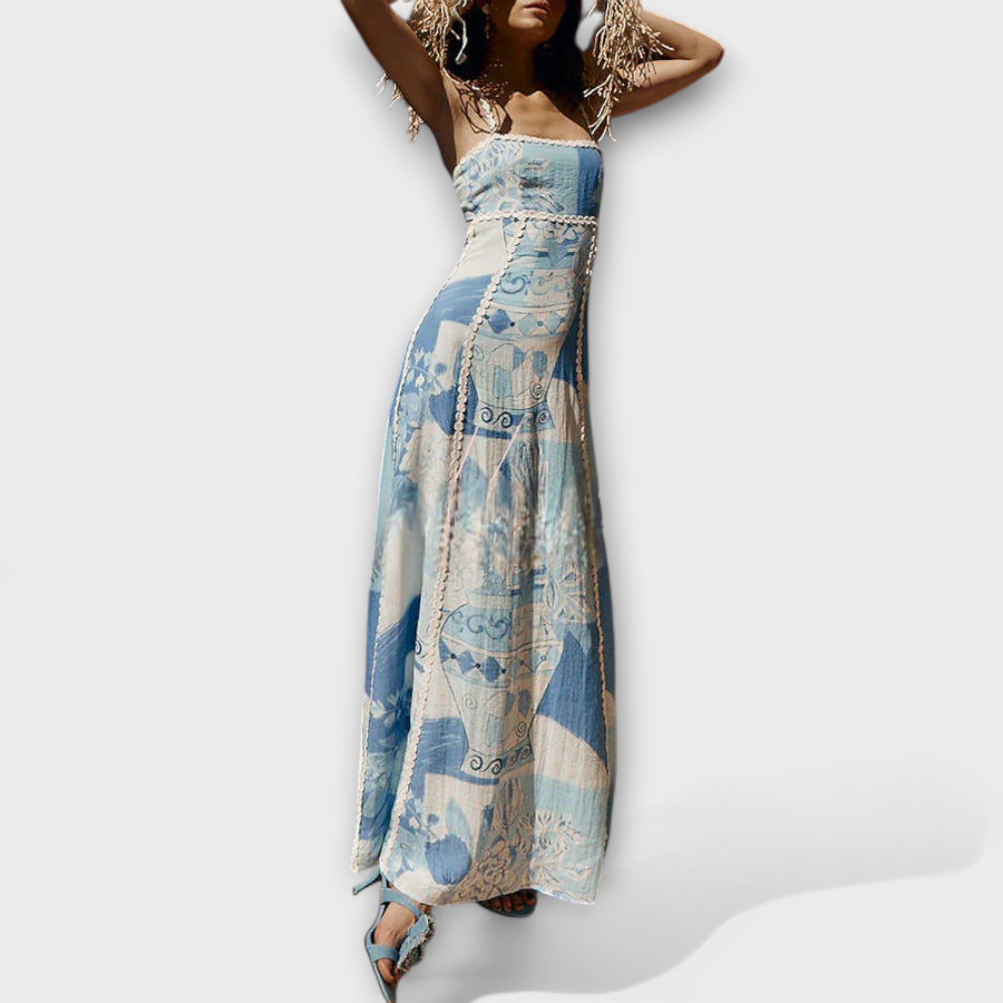 Terazza Ric Rac - Maxi Mekko Pellavasta
